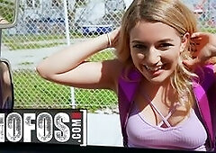 Amateur Abby Adams Fucks in the back of a Van