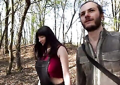 Looking for HARD LOGS to saw! I take him into the woods to get SCREWED and HITCHED