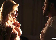 Nighttime lesbian sex play with a gorgeous blonde Angie Lynx