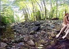 Yanks Ana Molly And Belle Lesbian Fun Outdoors