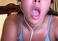 Gooner girl can't stop touching her pussy to your cock all