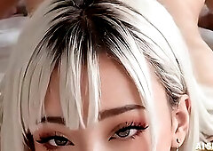 Fucking step sis blonde in the room - Anal sex and small pussy and ass - Virtual Sex [AI generated]