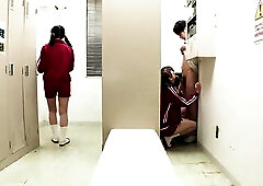 The Aperture Behind College Lockers Is Our Secret Screw Spot! Whilst S.irls and Screw 'em in a Nonstop Daisy-chain Fuckfest! Chapter.1