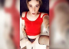 Cute feminine trans will widen her legs and look u in the eyes whilst u screw her brains out!