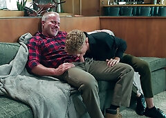 Stepdad Dale Savage using his mouth for real