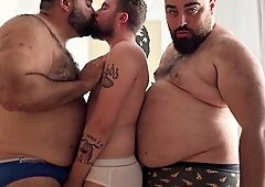 2 Unshaved Teddies Nail Me Without a condom and Cram My Caboose with Their Spunk