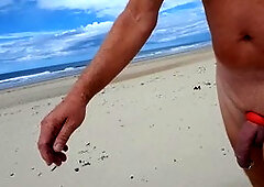 Relaxing stroll on the dunes and public beach