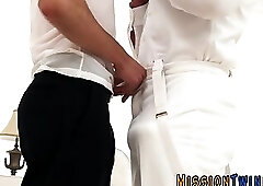 Mormon twink gets ass fingered and banged