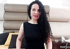 Solo pretty hairy brunette hair amateur older Latin Babe lady Catlin Bouvier sluggishly stripping off and showing her breathtaking in nature's ga