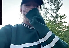 Risky Trail Walk with My Lush! | Public Orgasm | Remote