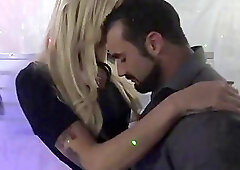 Four big tits shemales and guys blowjob and anal group orgy