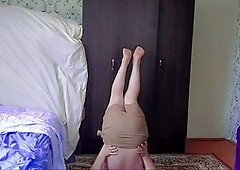 Teen ladyboy, masturbation cum