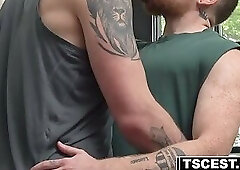 Sweaty Gay Muscle Studs Passionate Hookup After Work