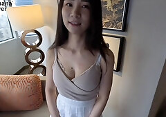 Tall Chinese Stud Rails Cute Innocent Taiwanese Cashier Girl in Taipei Hotel Room - BananaFever Asian Girl