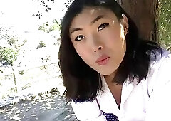 Horny Asian TS Yuri Myeon toyed her ass