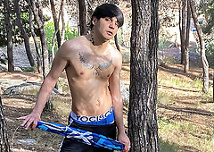 An Outdoor Jack Off With Flecos - Flecos Cayden