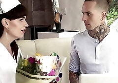 Lucky guy Ruckus bangs hard TS Nurses asshole