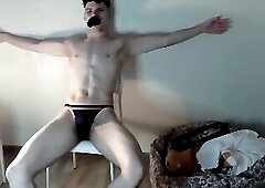 Very Muscular Slave Punished