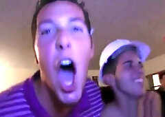 To join fraternity these college boys play gay sex games