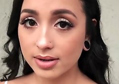 Vietnamese Mi Ha Doan getting her bush pound for money