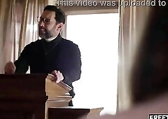 Stripped Teen Seduces Her Priest To Anal Sex