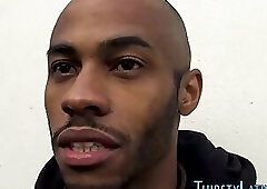 Black amateur sucking latino