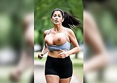 Breasty Older Chicks Running in Park - Wild Melons Outdoor 1 [AI generated]