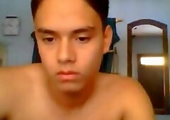 Thick young treat spreads and wanks