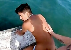Milo Miles Fucked on a Pier