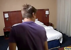 Johnny swaps deep throat with Jack and get anal fuck