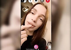 interactive FaceTime with sexually excited Any Moloko ! tease her and shove her limitations !