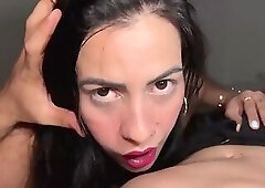 My Curvy Latina MILF Roommate Gets Horny in the Hotel Room and Makes Me Fuck Her Tight Pussy Until