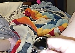 Plus-size babe Khylincate enjoys close-up orgasms while using a wand on her pumped clit