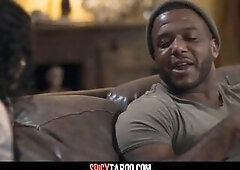 Inked Sweetheart Is Caught Rubbing Her Moist Snatch By Her Ebony Ally