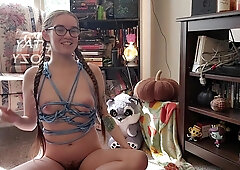 Tied Up Sluts First Finger Squirt!