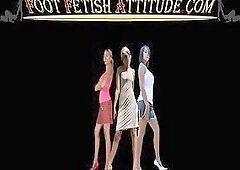 Wedge trample foot fetish attitude
