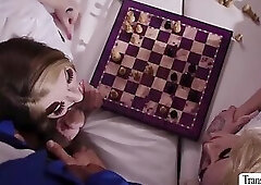 Two TS analed by black window cleaner