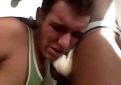 Black gay master gets rude with white submissive