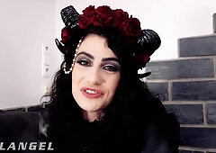 Goth Babe Dped In 5-dick Gangbang