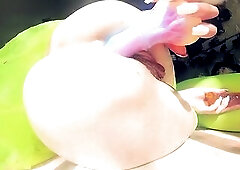 UpSkirt Double Penetration/Cute Vagina Fart