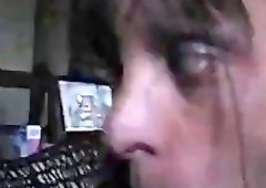 Amateur shemale enjoys a throbbing boner in her wet mouth