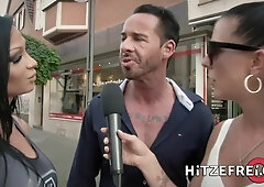 HITZEFREI Breasty German Honey Jacky Lawless Booty Banged Outdoors