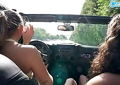 College Lesbian babes Relive Public Dares Then Eat Snatch Until Cops Catch 'em
