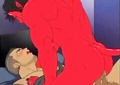 Guy being sucked by demon