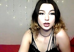 TEEN CAMGIRL W LUSH EBONY UNDERWARE AND NYLONS CHATURBATE RECORDING PT4