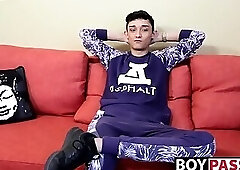 Indian dude Casey Xander enjoys his solo session time