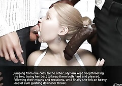 slutty mother i'd like to fuck enjoys deepthroating large ebony balls