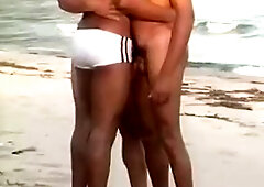 Brazilian Threesome Fucks On The Beach