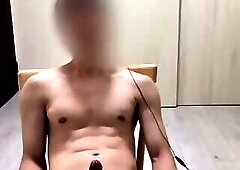 Asian man accidental cum