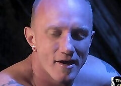 Athletic cocksucker fisting pierced stud in raw duo